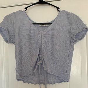 Light blue Hollister cinch top, size small